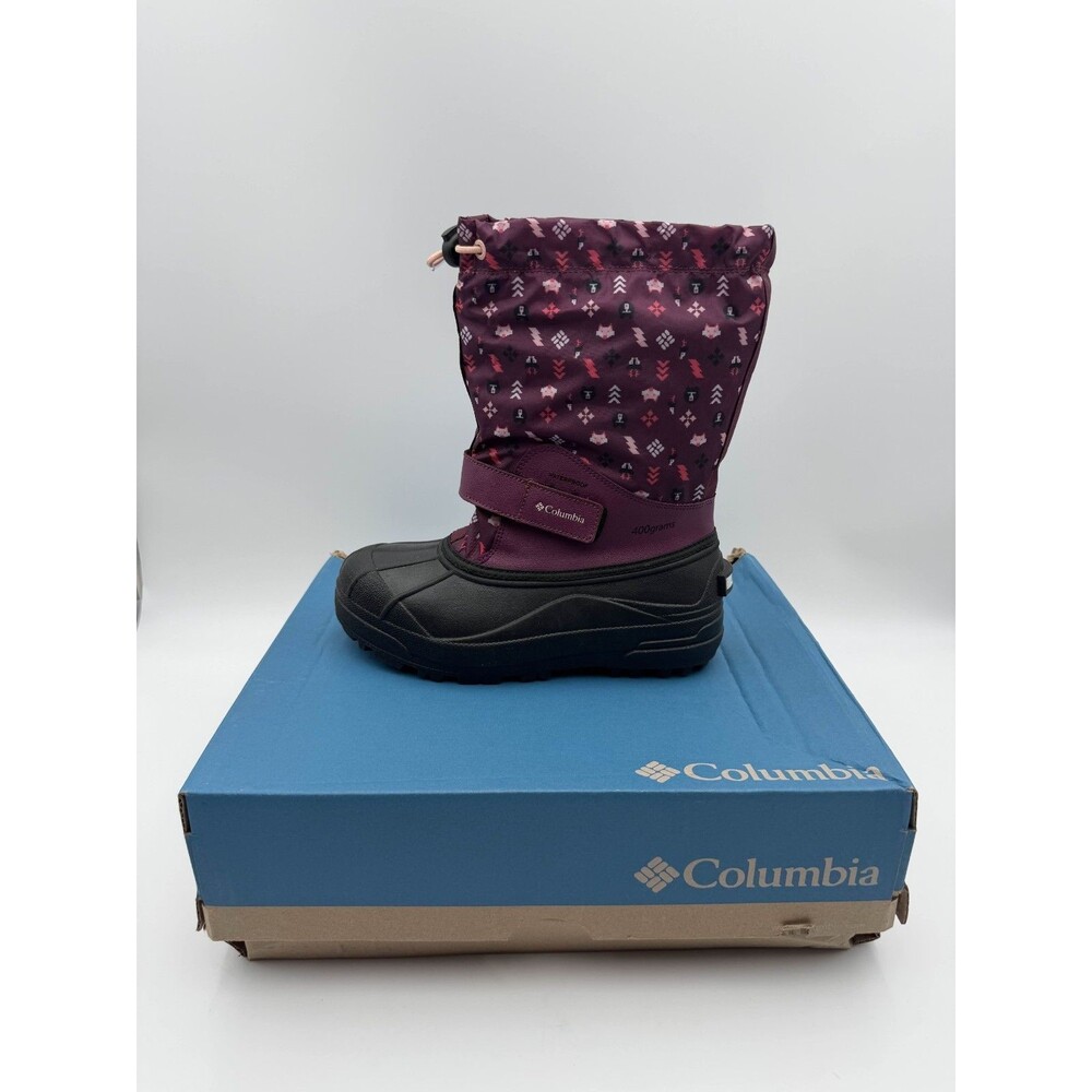 Columbia Youth Powderbug Forty Print Marionberry Peach Blossom Size 5